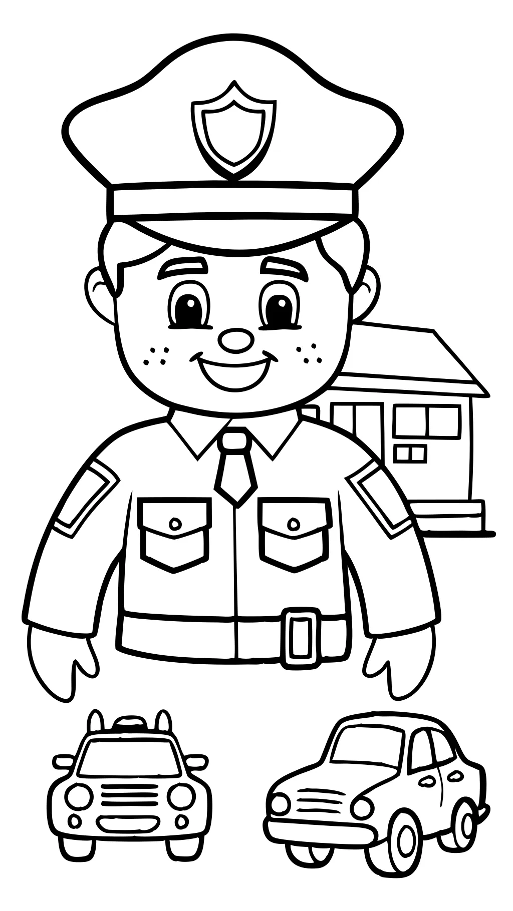 cop coloring pages